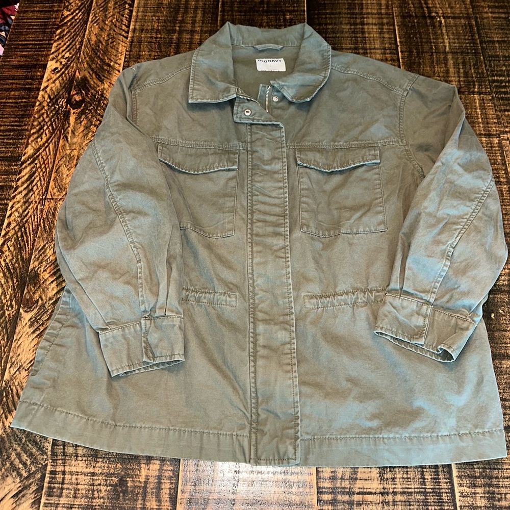 Army Green Spring Jacket size Large - image 1